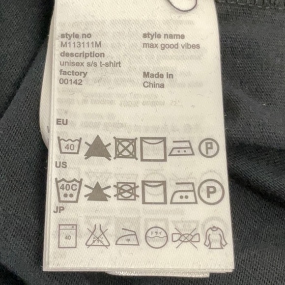 CONSPIRACY by Wesc unisex Max Good Vibes black t-shirt size Women’s S Men’s XS - Picture 6 of 8